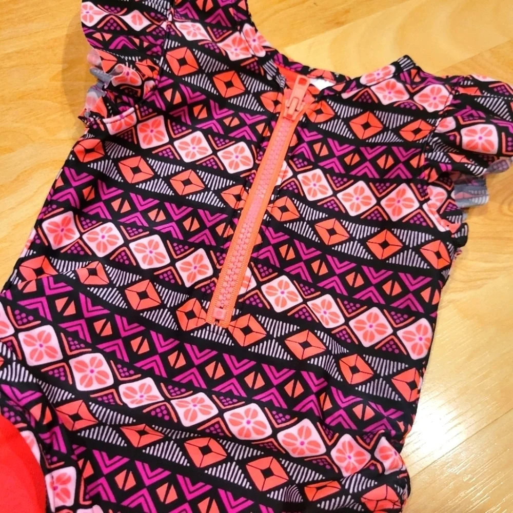 Cat & Jack Kids Girls One Piece Swim Suit Size 18 Months